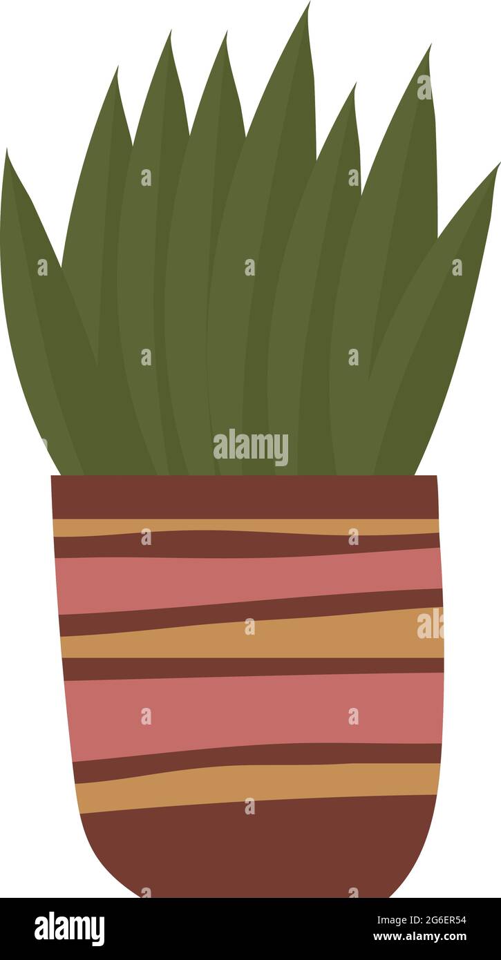 plant in pot Stock Vector Image & Art - Alamy