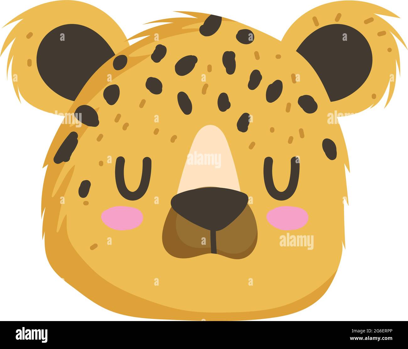leopard face cartoon Stock Vector Image & Art - Alamy