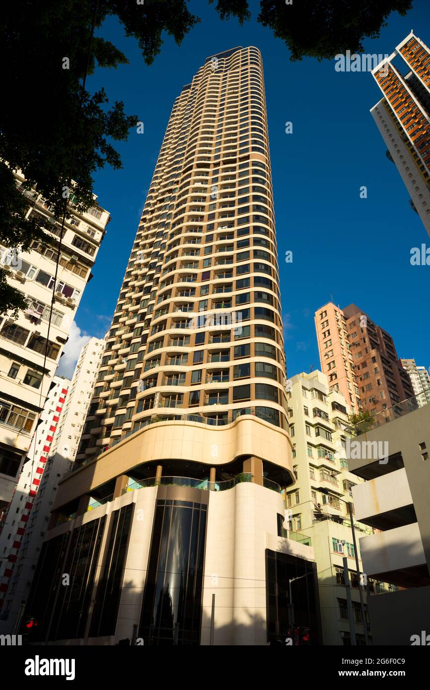 Buildings Flats Apartments Homes Skyscrapers Kennedy Town Hong Kong