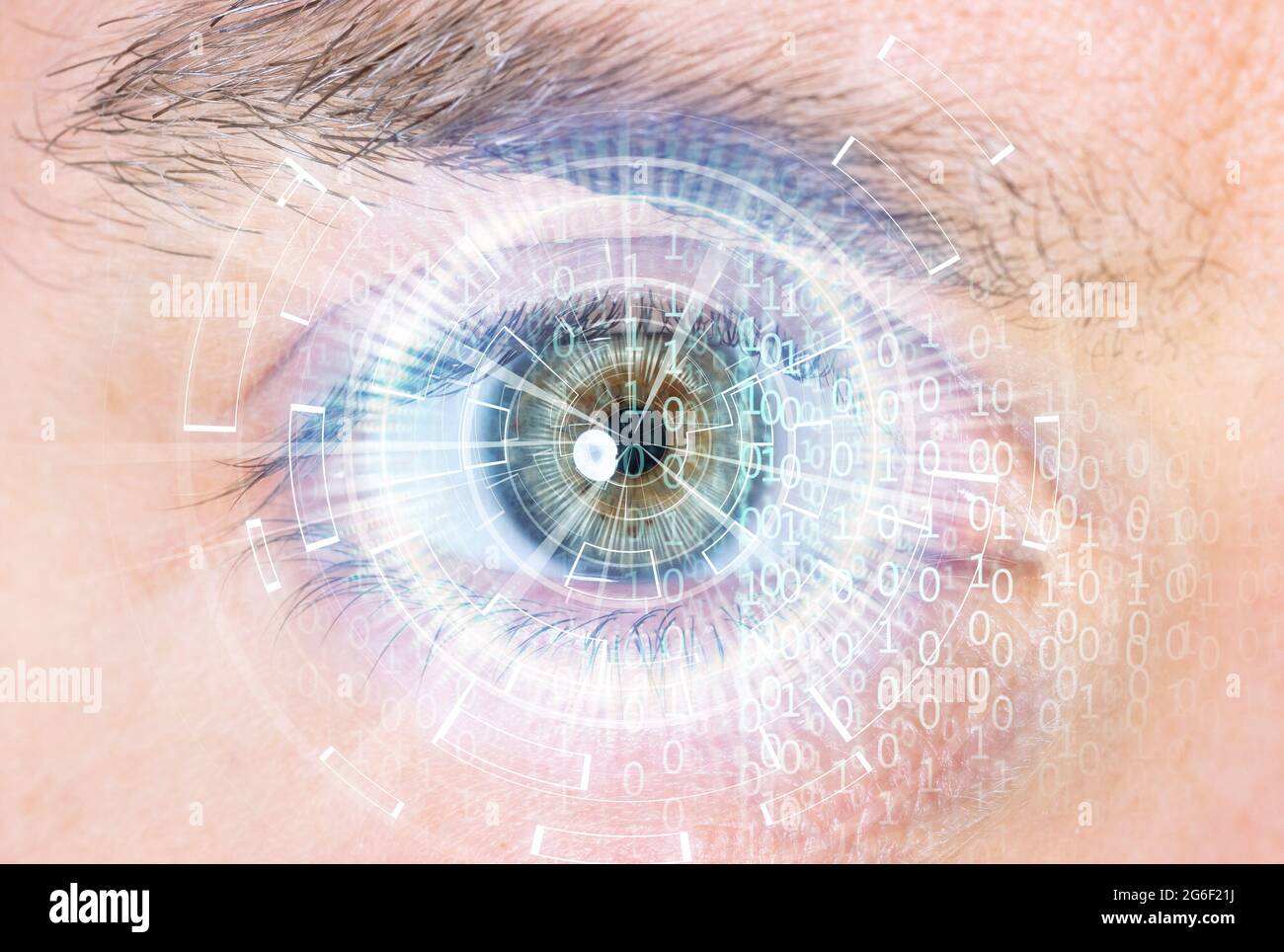Close up eye of technologies in the future, selective focus Stock Photo -  Alamy
