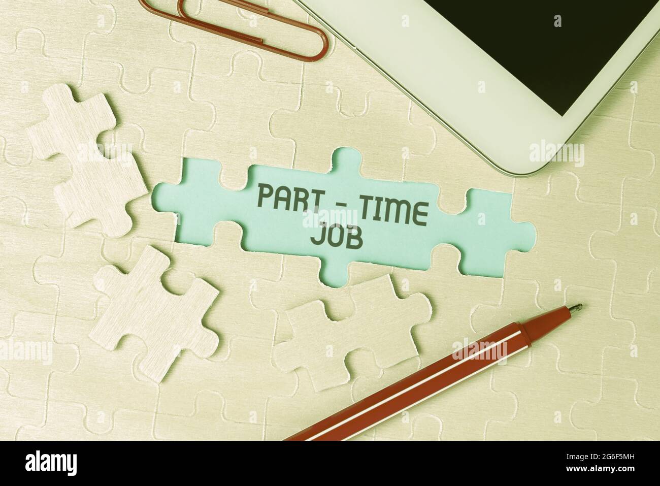 Sign displaying Part time Job. Business concept employment marked by ...