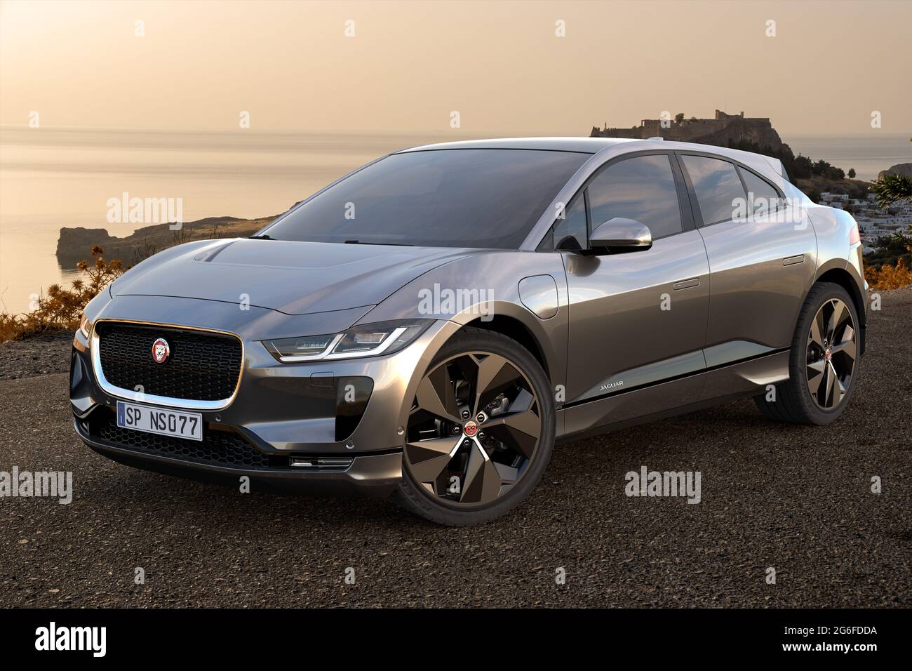 electric SUV Jaguar IPace Stock Photo Alamy