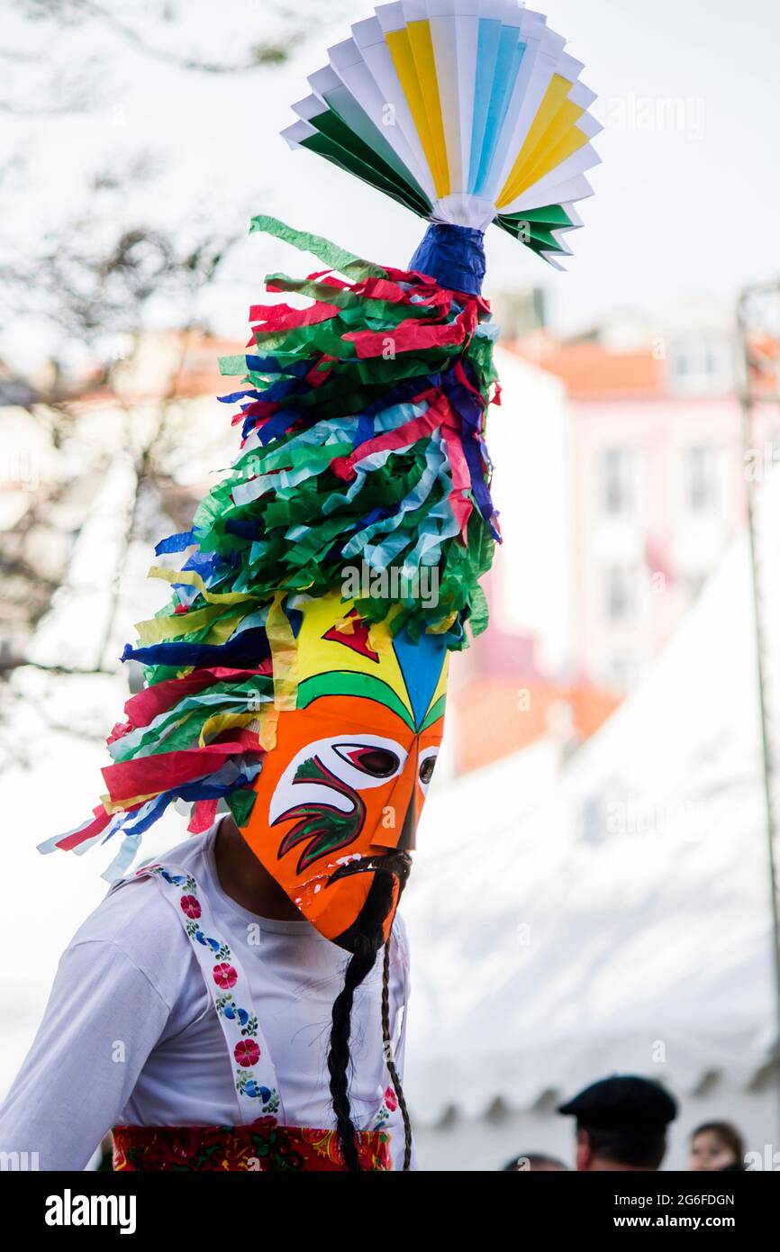 Lisbon, Portugal May 10, 2014 Parade of costumes and traditional