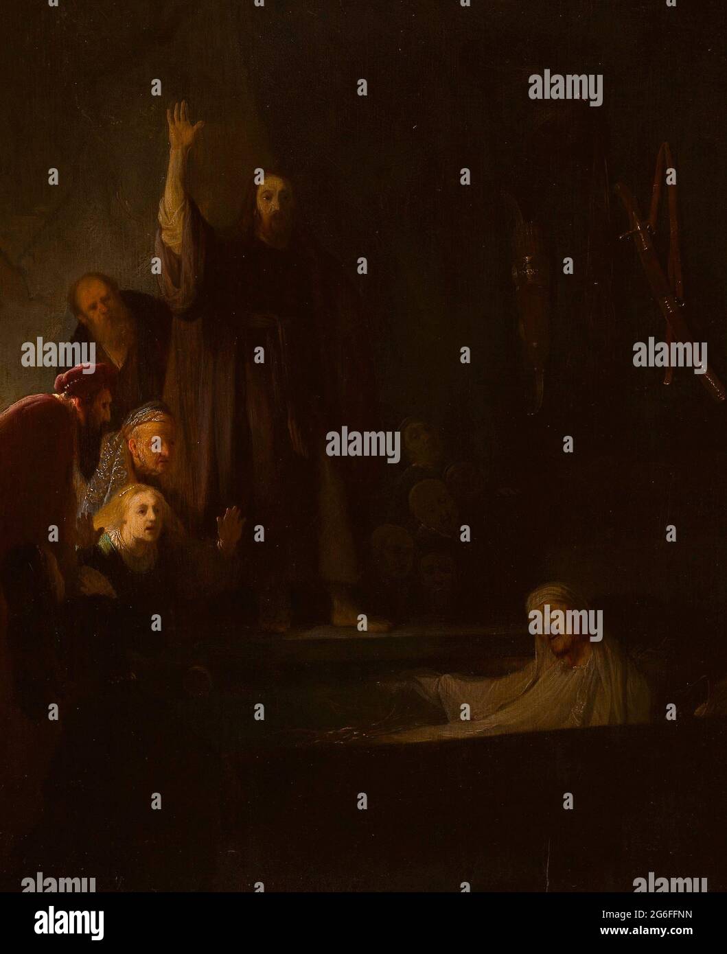Rembrandt harmenszoon van rijn the raising of lazarus hi-res stock ...