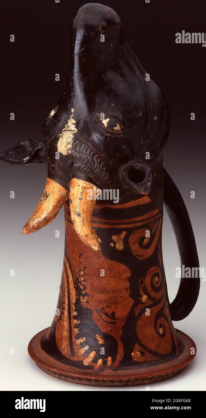 Ancient Greek. Rhyton (Drinking Vessel) in Shape of Sheep s Head about 320/310 BC Greek