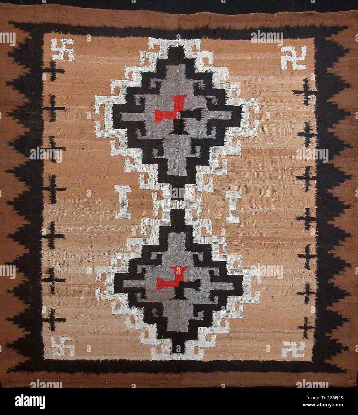 Author Navajo (Din). Blanket (Navajo design) early 20th century