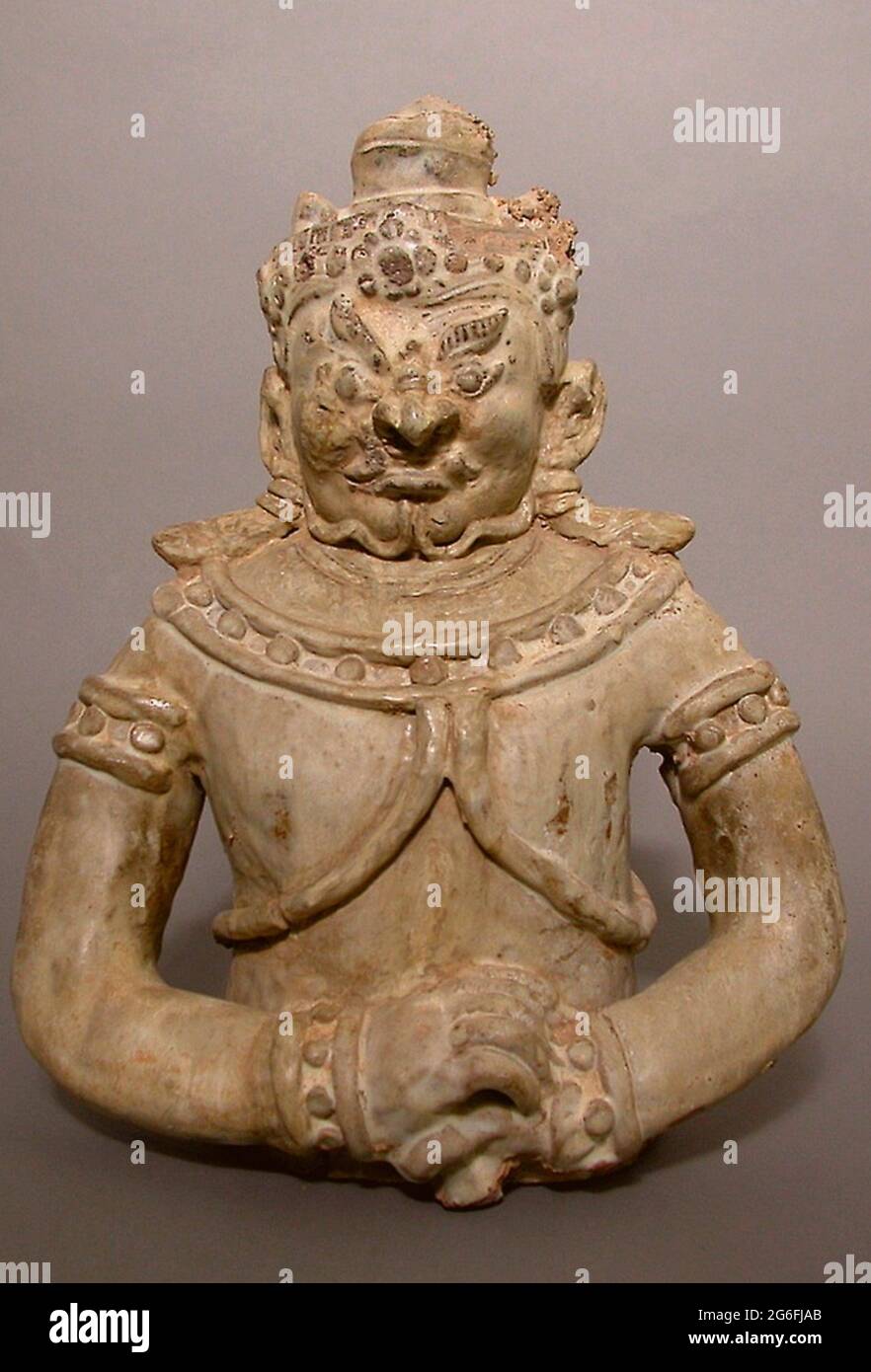 Temple Guardian Rakshasa 14th 15th Century Thailand Si Satchanalai Ancient Kilns Of Sawankhalok Terracotta With A Cream Colored Glaze 1301 Stock Photo Alamy