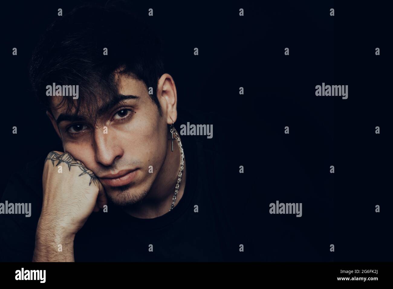 Handsome guy with tattoos hi-res stock photography and images - Alamy
