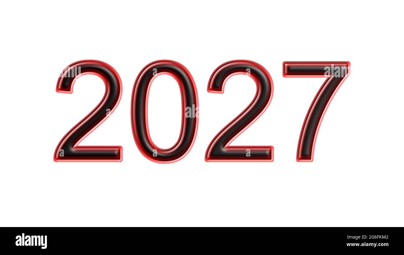 Calendrier 2027 Banque d'images détourées - Alamy