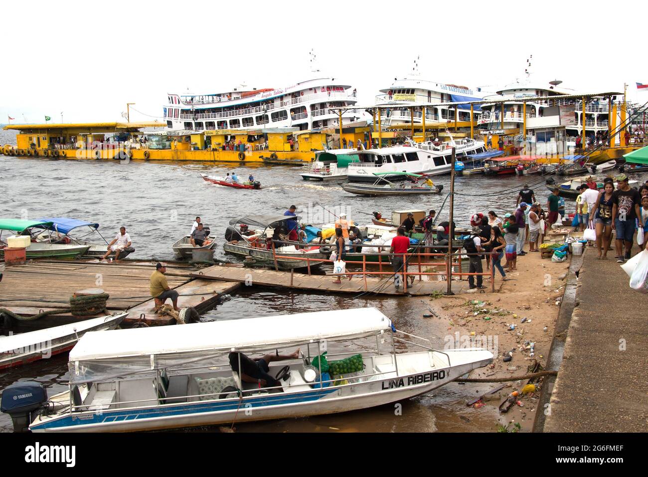 Manaus port, Brazil. Stock Photo