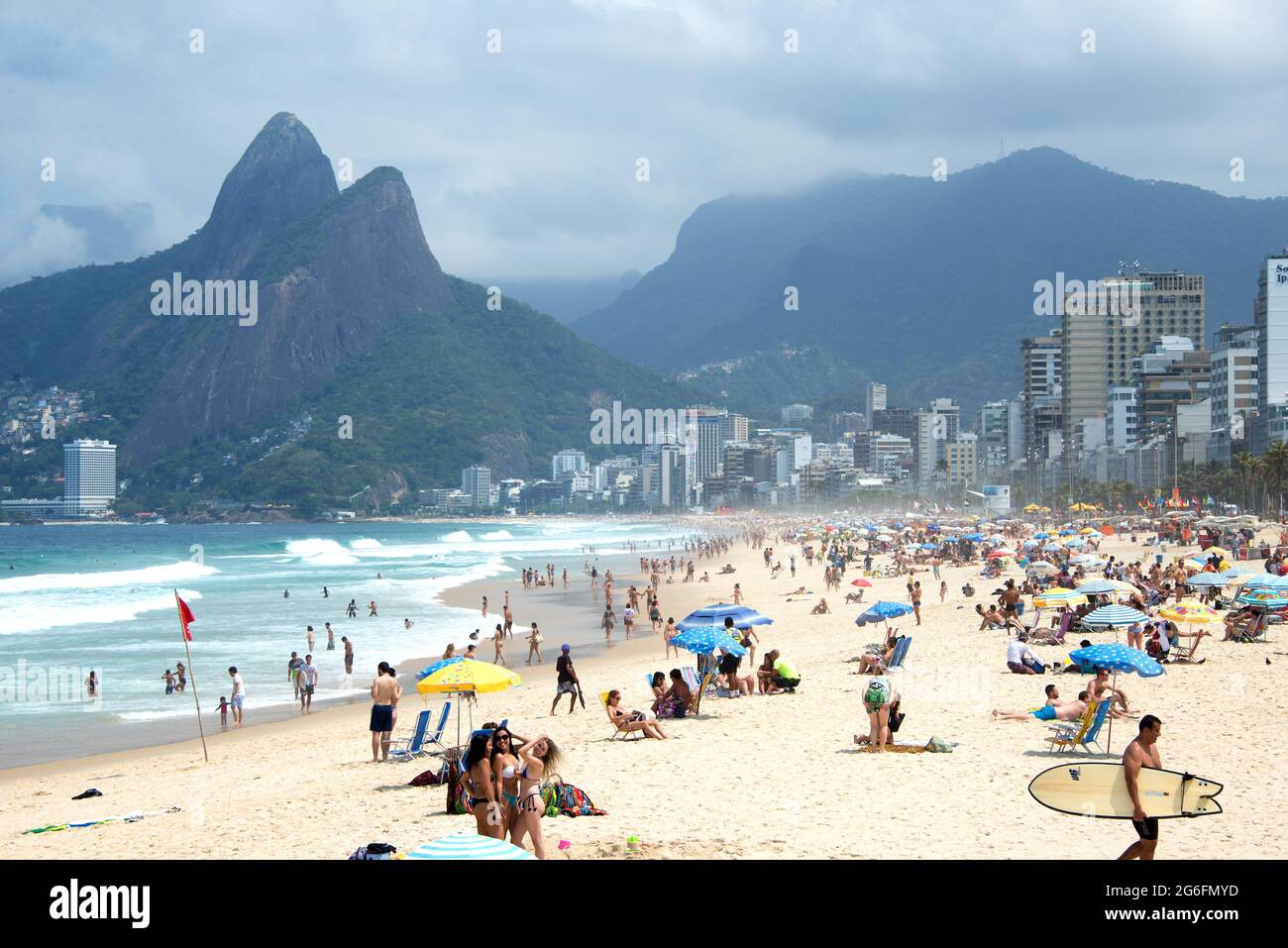 Rio de Janeiro, Copacabana beach. Brazil. Stock Photo
