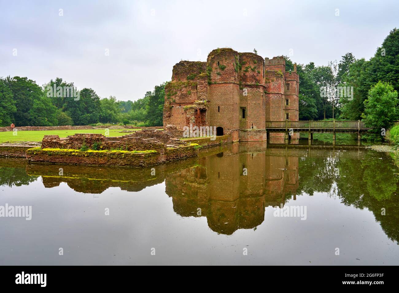 Kirby Muxloe Castle in Leicestershire, England Stock Photo Alamy