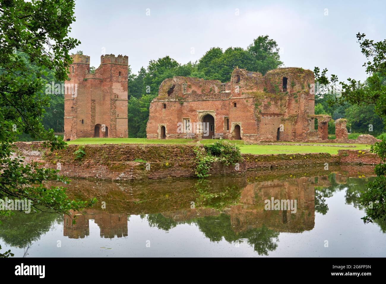 Kirby Muxloe Castle in Leicestershire, England. Stock Photo