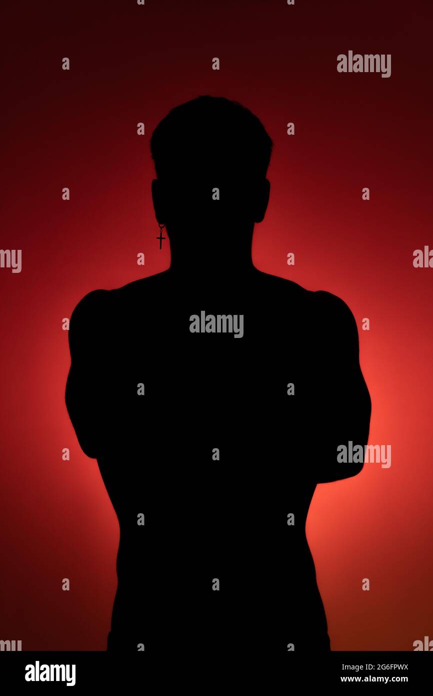 Masculine silhouette hi-res stock photography and images - Alamy