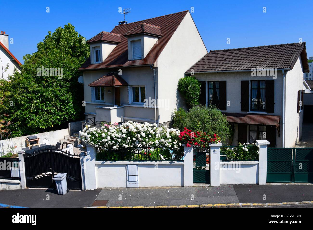 Beautiful large house in Sartrouville, Yvelines, France. Stock Photo