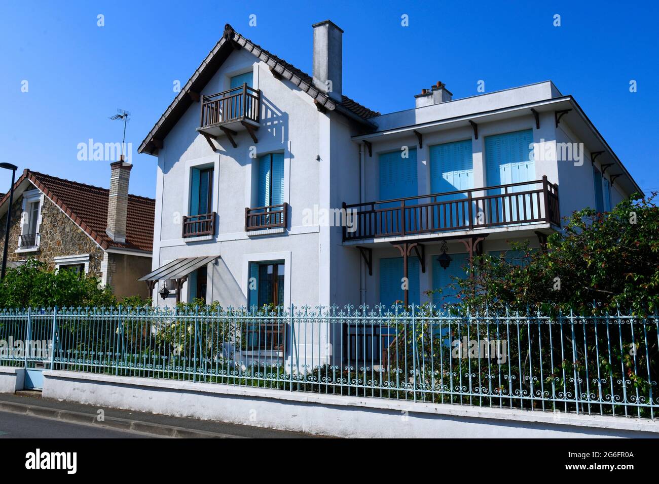 Beautiful large house in Sartrouville, Yvelines, France. Stock Photo