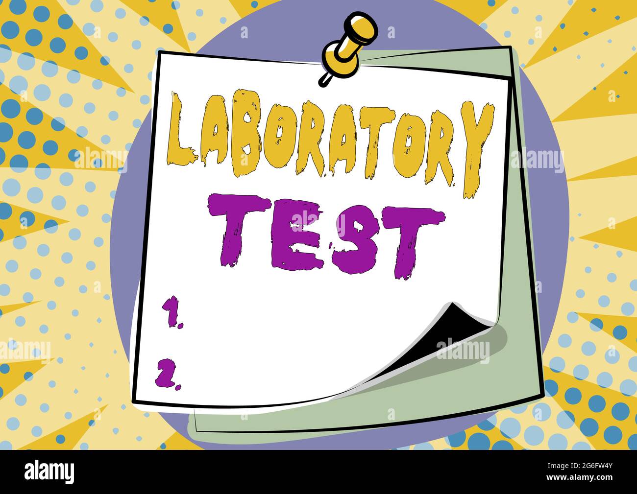 Conceptual display Laboratory Test. Business showcase Determination of