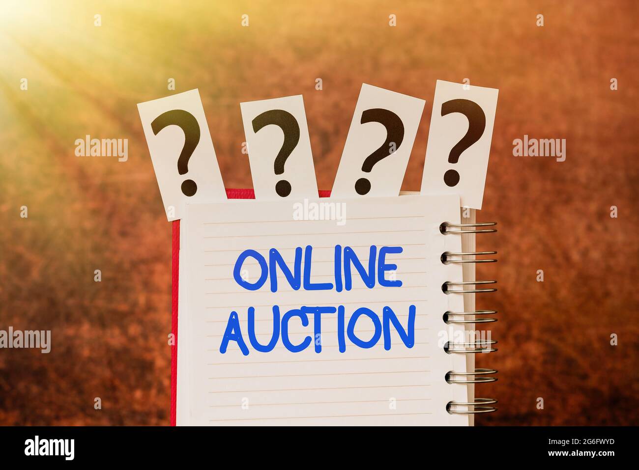 Hand writing sign Online Auction. Word Written on digitized sale event ...