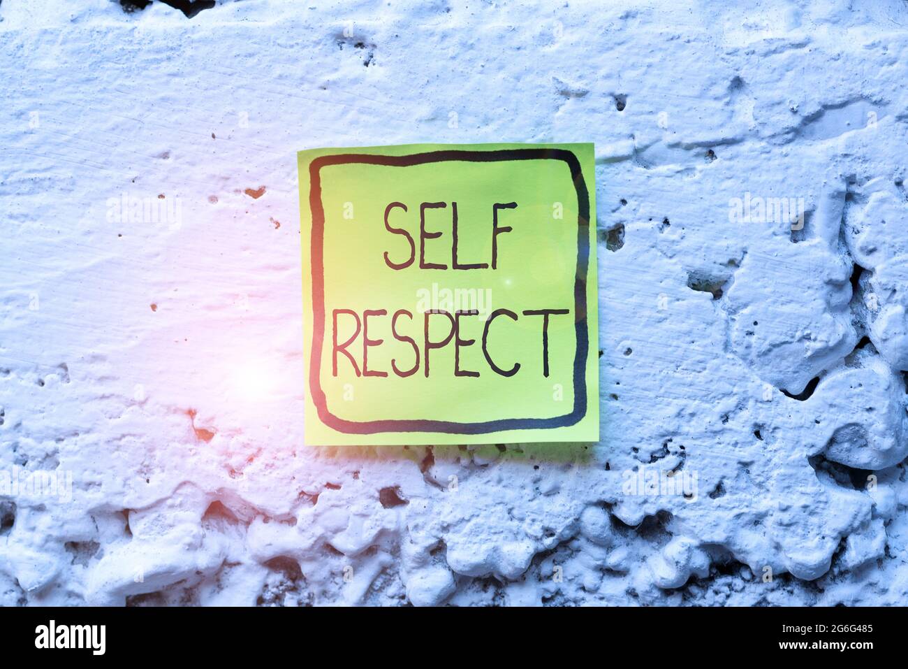 Text sign showing Self Respect. Business showcase Pride and confidence in oneself Stand up for yourself Thinking New Bright Ideas Renewing Creativity Stock Photo