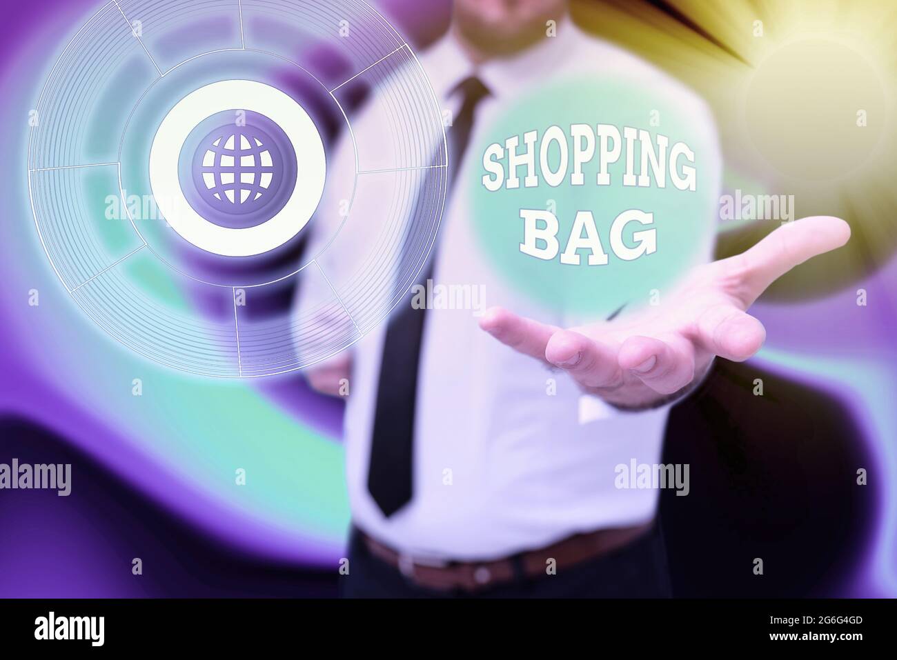 Conceptual caption Shopping Bag. Business concept Containers for