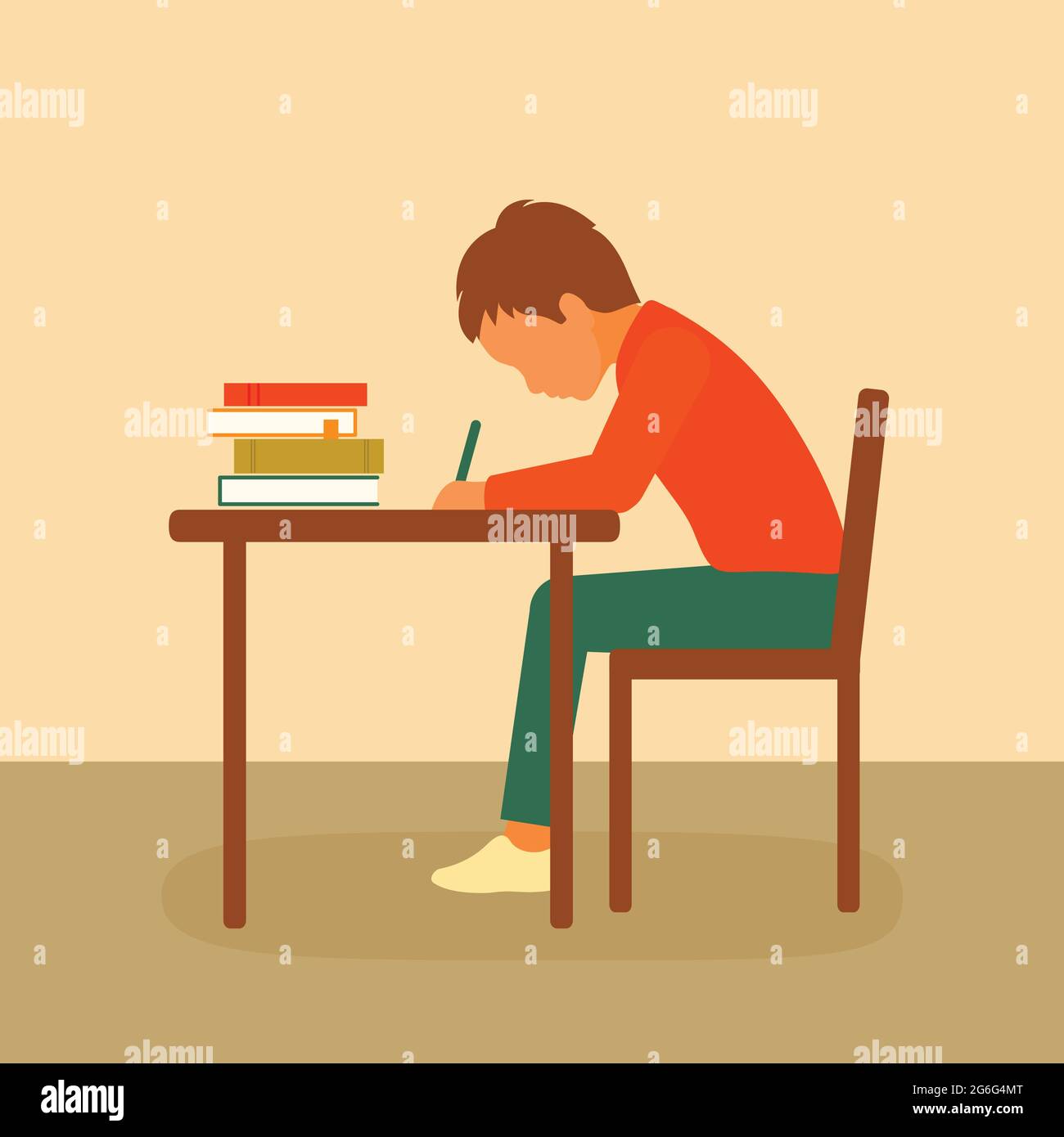 school classroom, kids education, desk study Stock Vector Image & Art Alamy