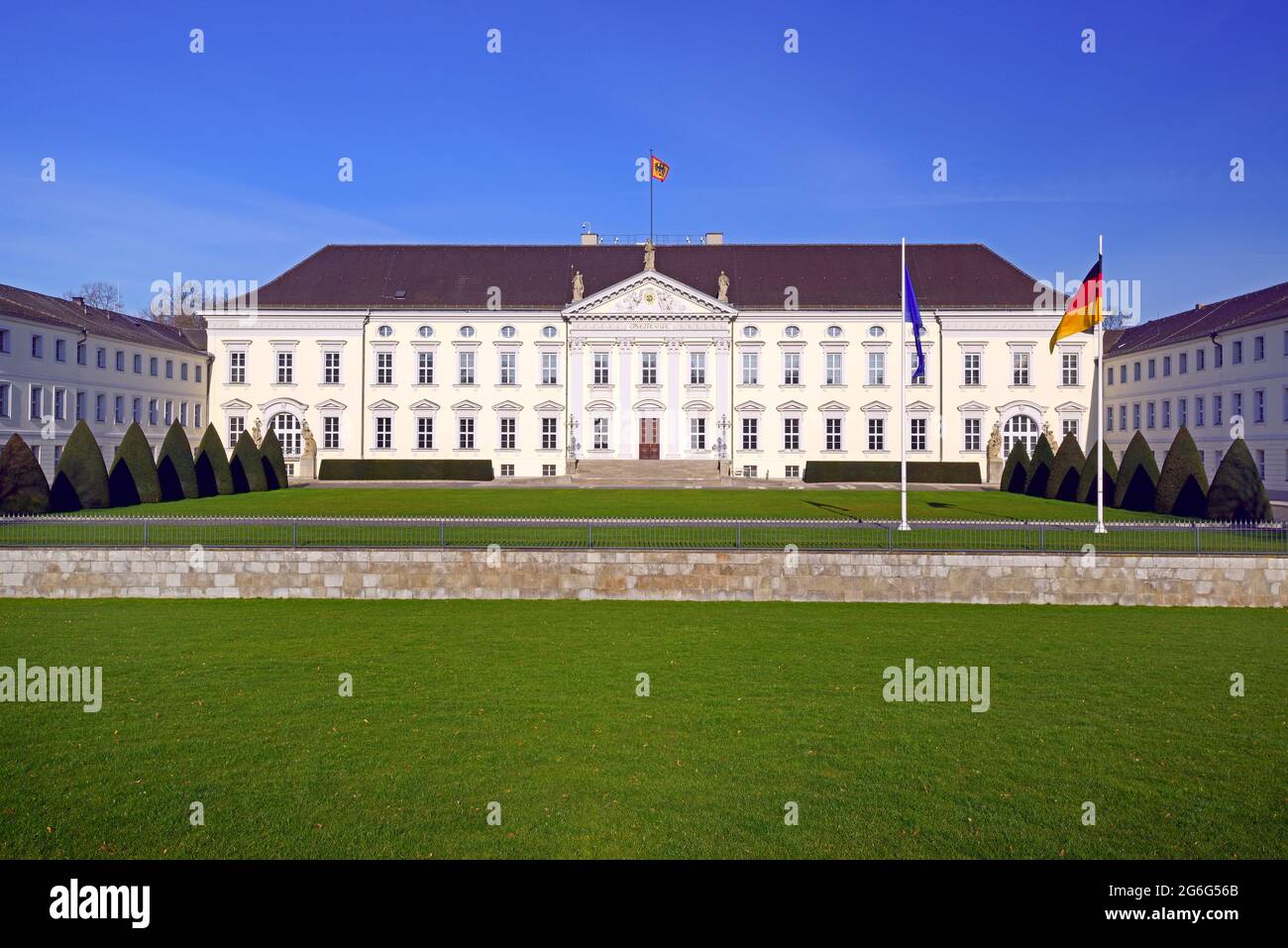 Bellevue Palace, official residence of the German Federal President , Germany, Tiergarten, Berlin Stock Photo