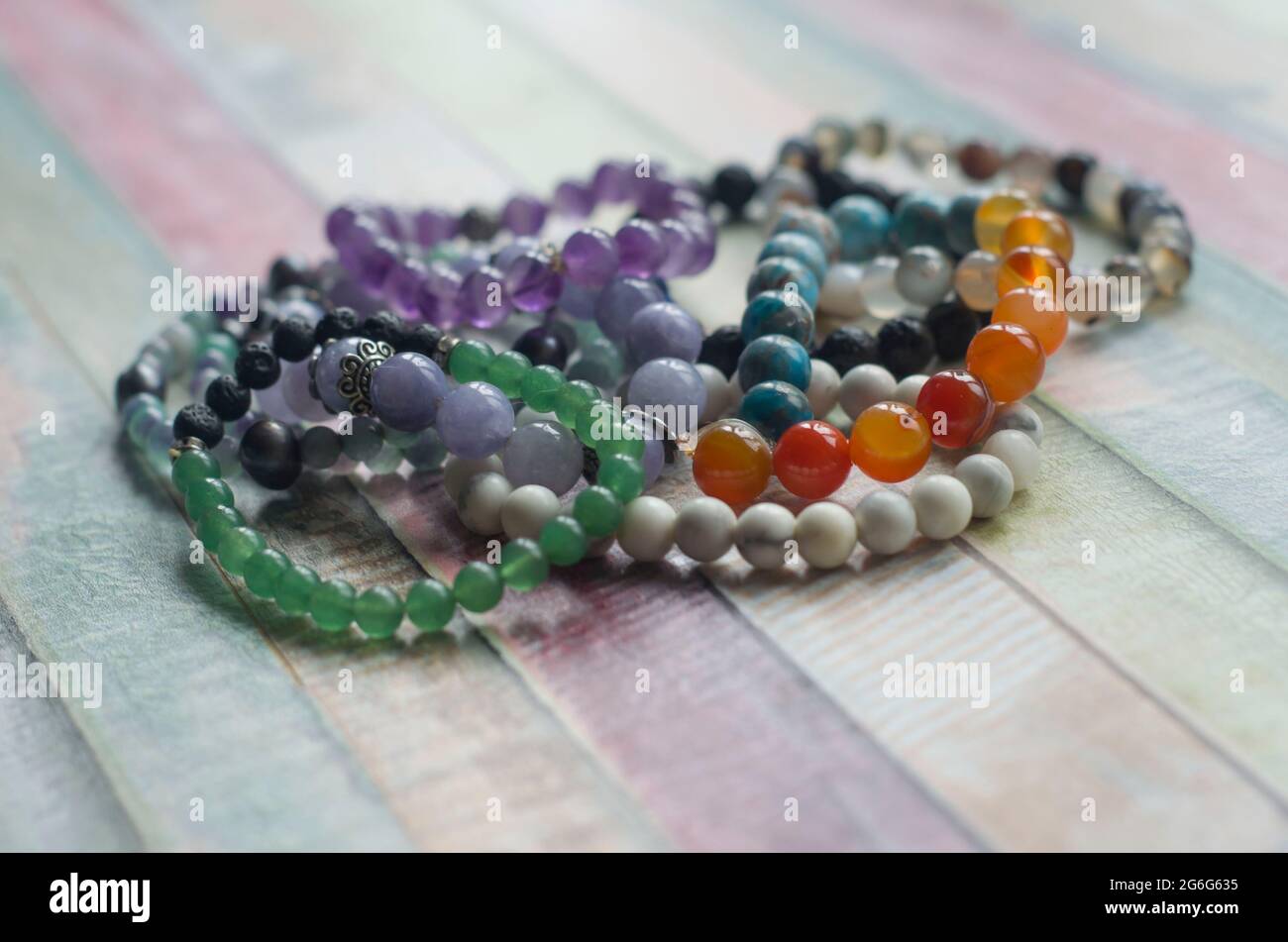 Crystal beaded bracelets hi-res stock photography and images - Alamy