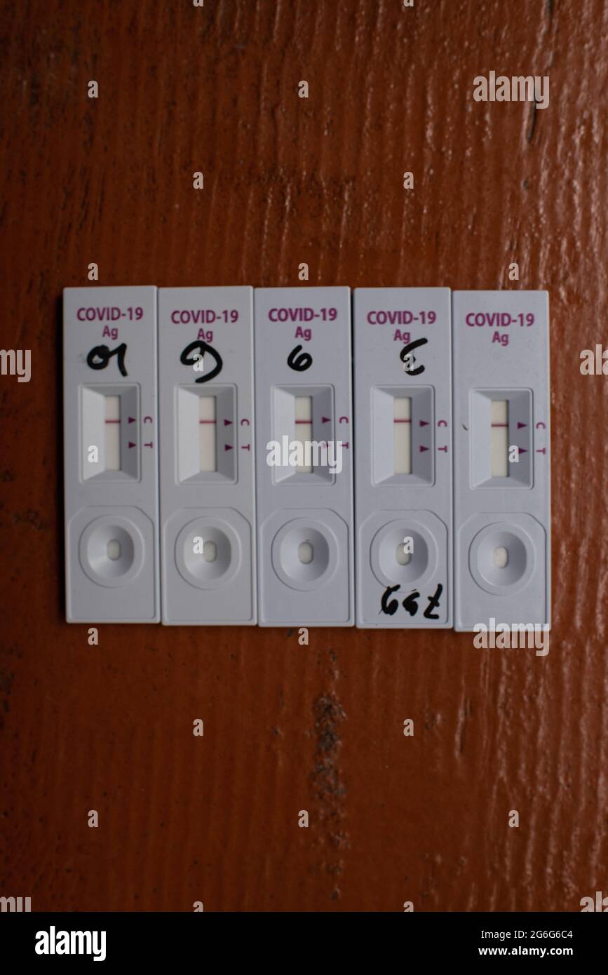 Dhaka, Dhaka, Bangladesh. 6th July, 2021. Tested negative rapid antigen