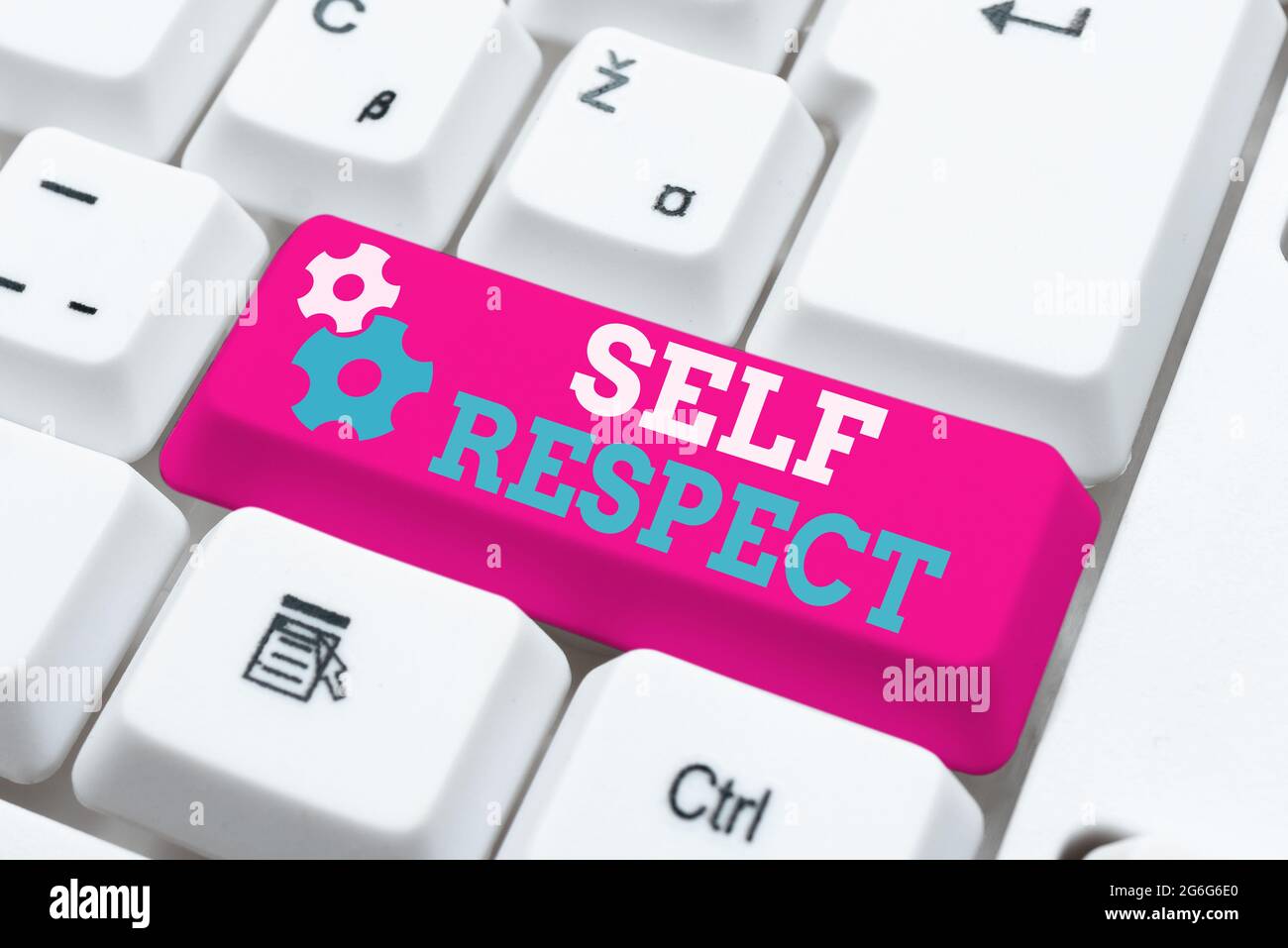Text caption presenting Self Respect. Word Written on Pride and confidence in oneself Stand up for yourself Offering Speed Typing Lessons And Tips Stock Photo