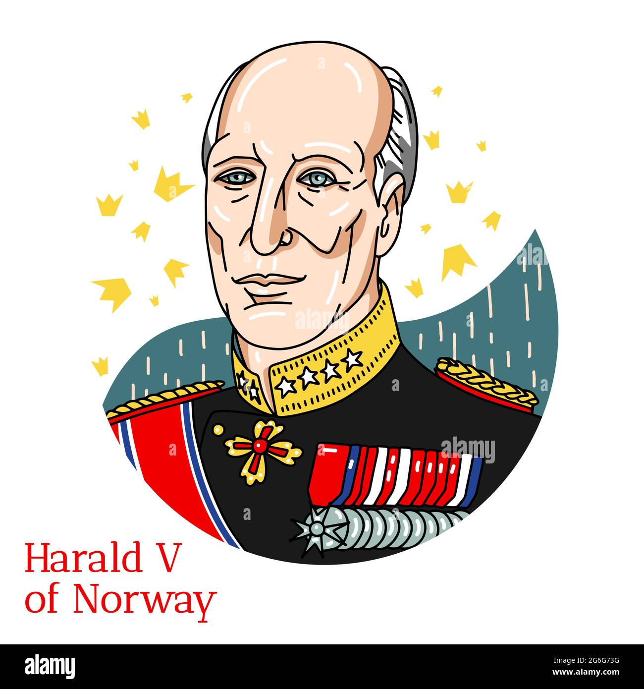 King harald v Stock Vector Images Alamy