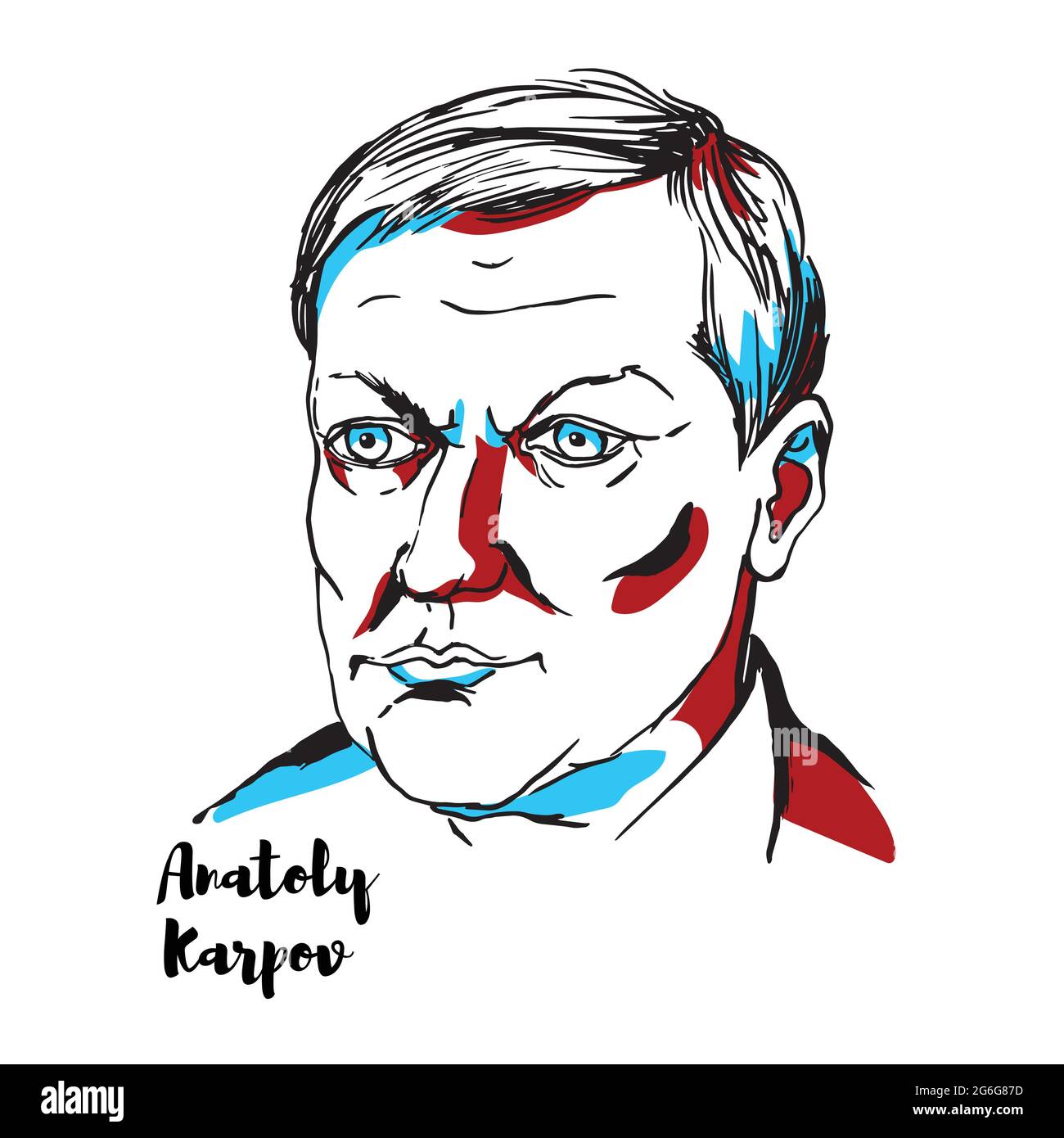 Grandmaster Anatoly Karpov Da Xadrez Foto de Stock Editorial