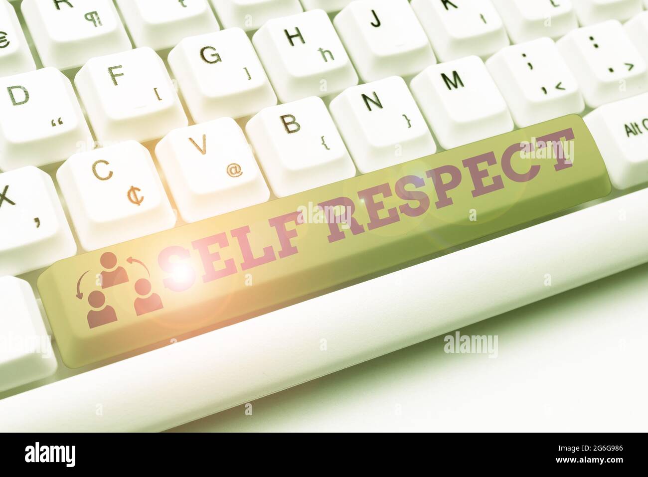 Writing displaying text Self Respect. Internet Concept Pride and confidence in oneself Stand up for yourself Typist Creating Company Documents Stock Photo