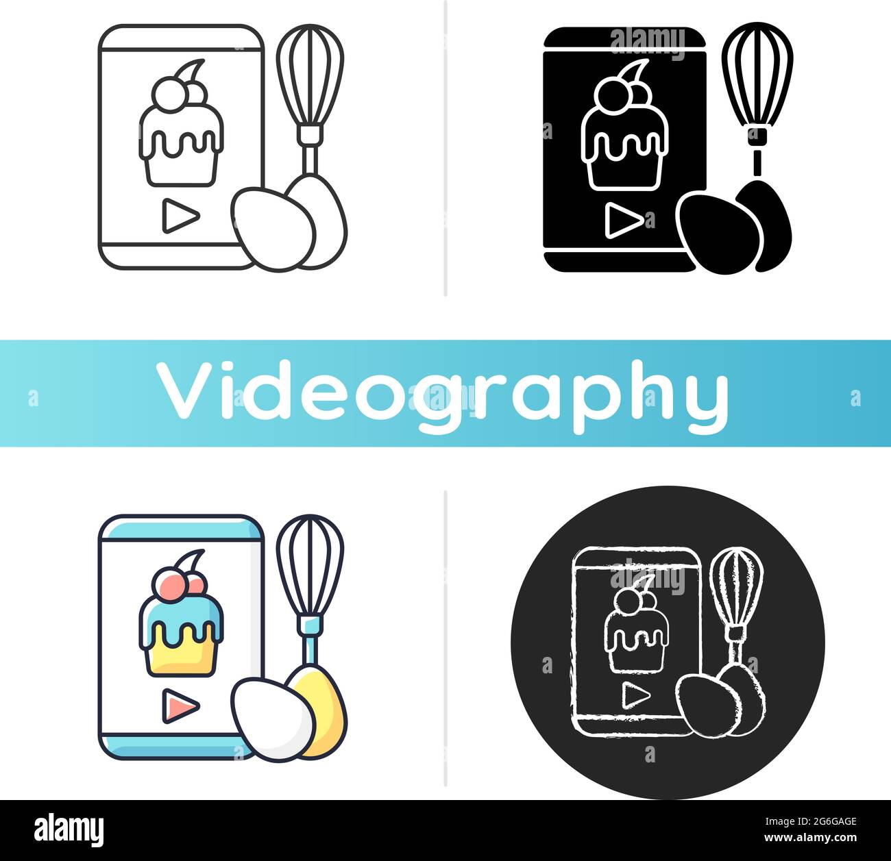Cooking video icon Stock Vector Image & Art - Alamy