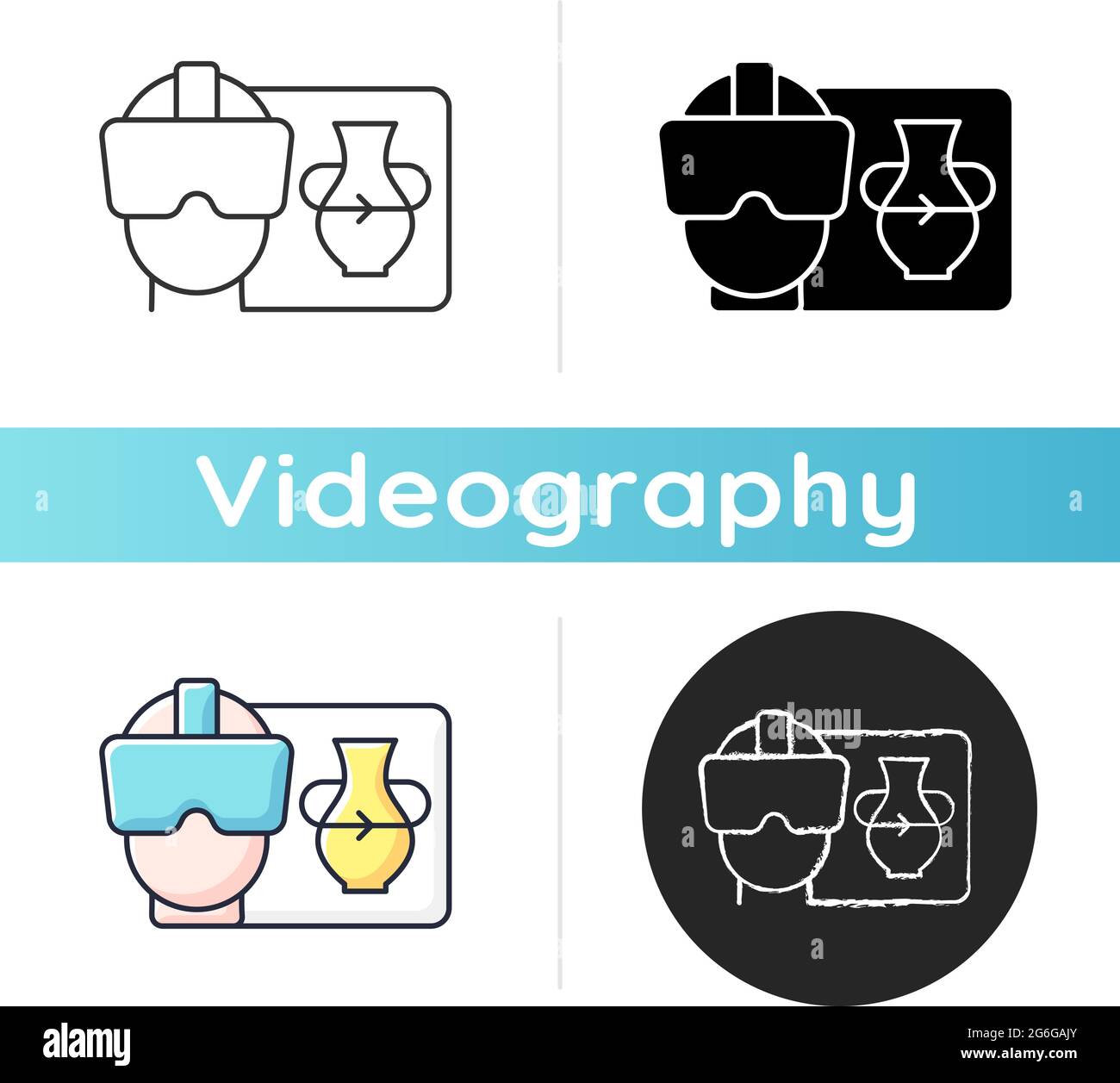 VR icon Stock Vector
