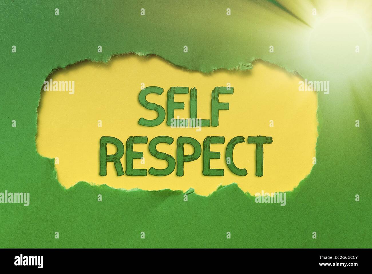 Text caption presenting Self Respect. Business concept Pride and confidence in oneself Stand up for yourself Discovering New Opportunity Fresh Ideas Stock Photo