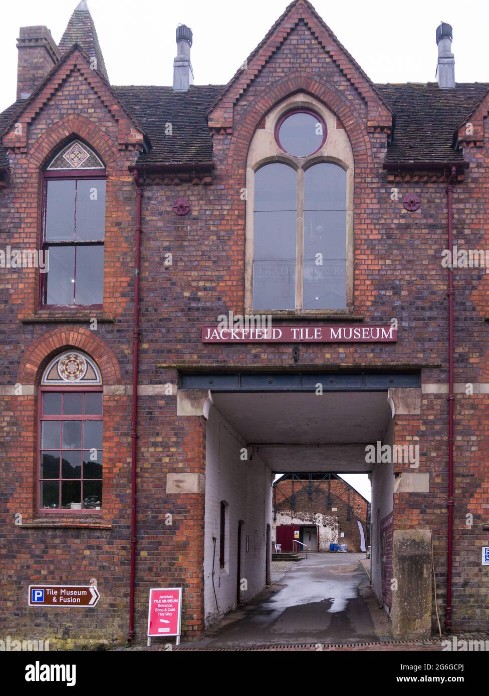 Jackfield once centre of tile industry hires stock photography and