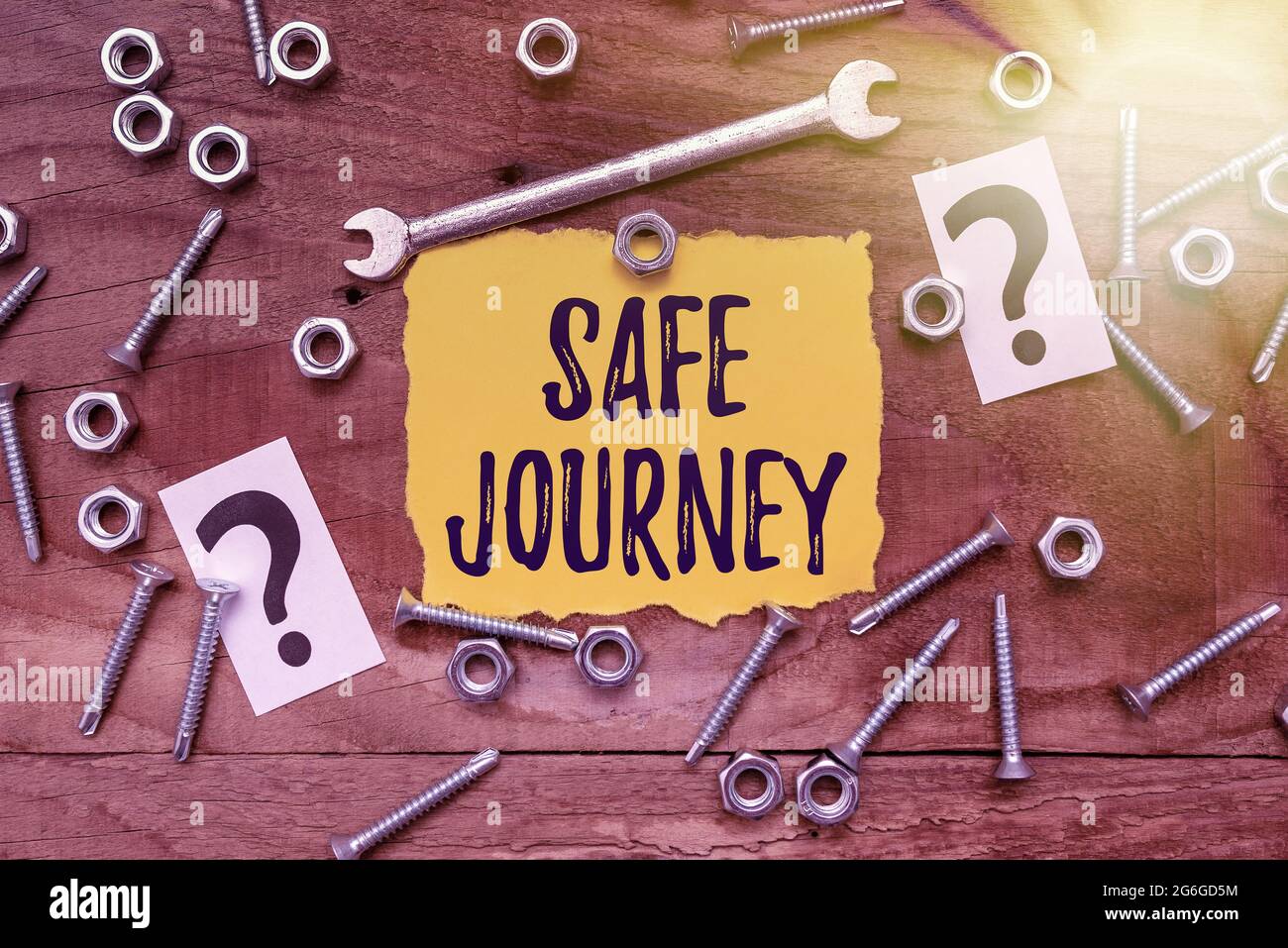 Conceptual display Safe Journey. Concept meaning Blessing Bid farewell