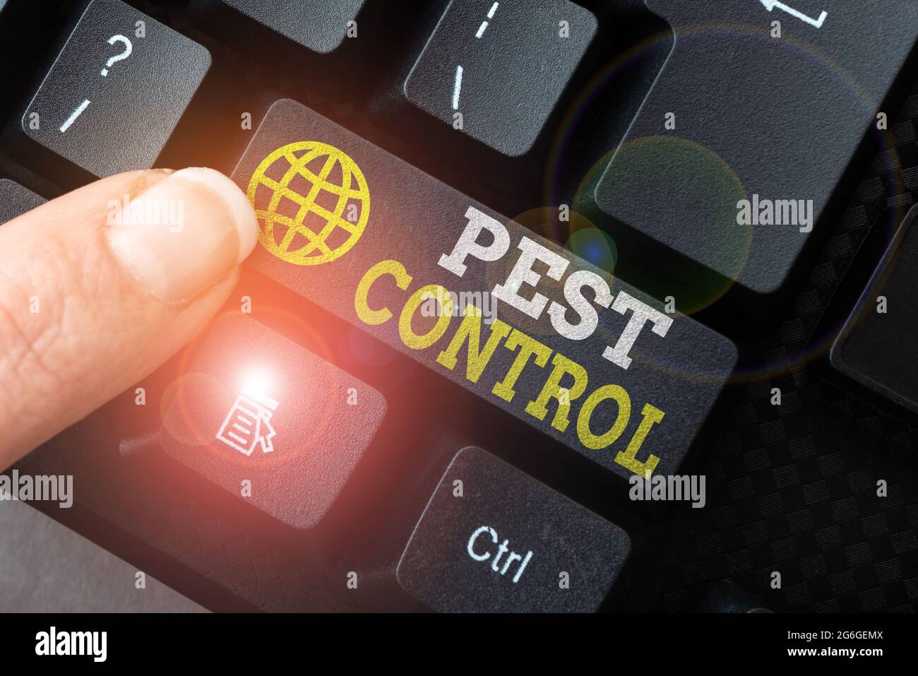 Handwriting text Pest Control. Internet Concept Killing destructive ...