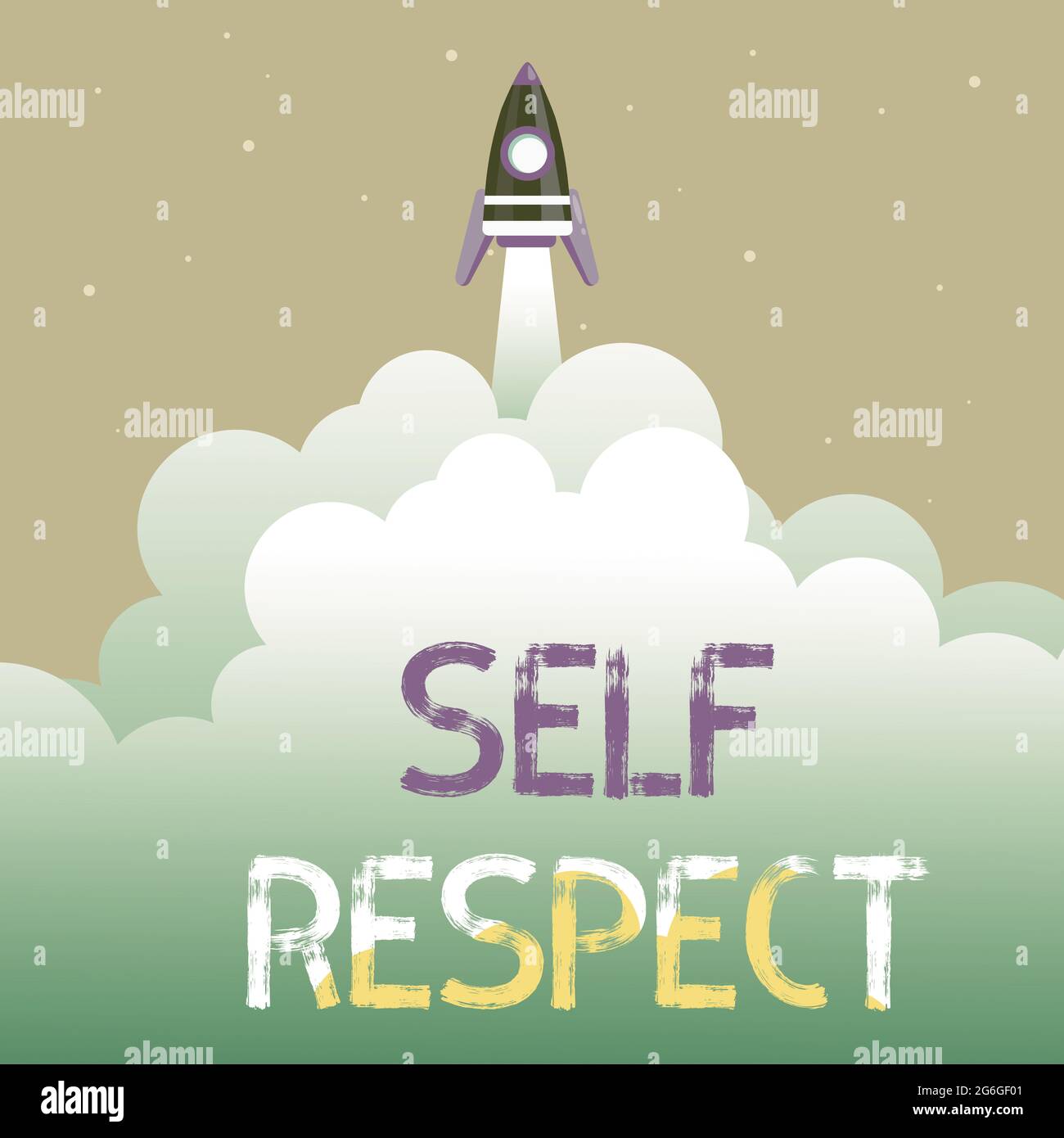 Conceptual Caption Self Respect Business Approach Pride And Confidence In Oneself Stand Up For Yourself Abstract Reaching Top Level Rocket Science Stock Photo Alamy