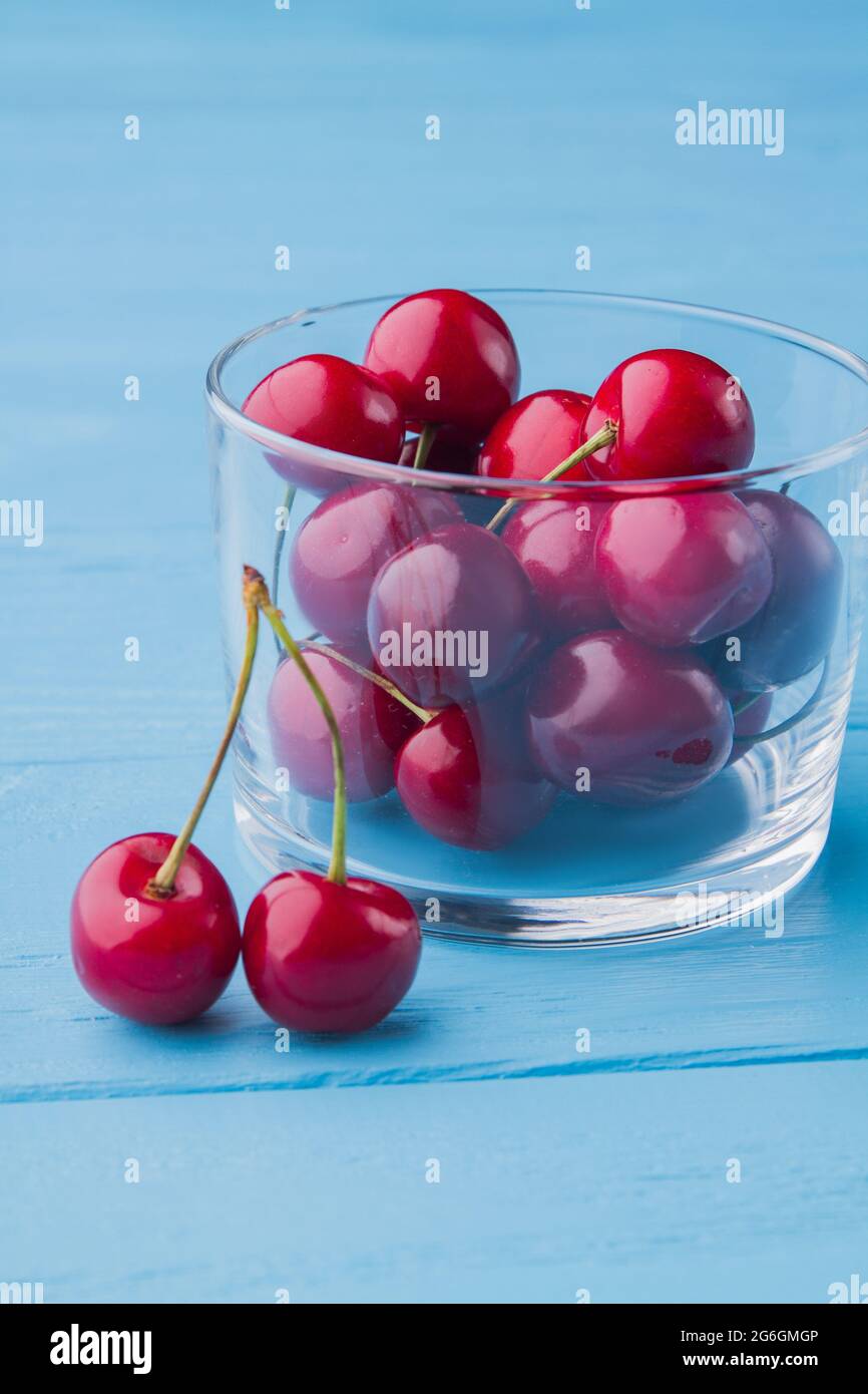 Top view cup cherries hi-res stock photography and images - Alamy