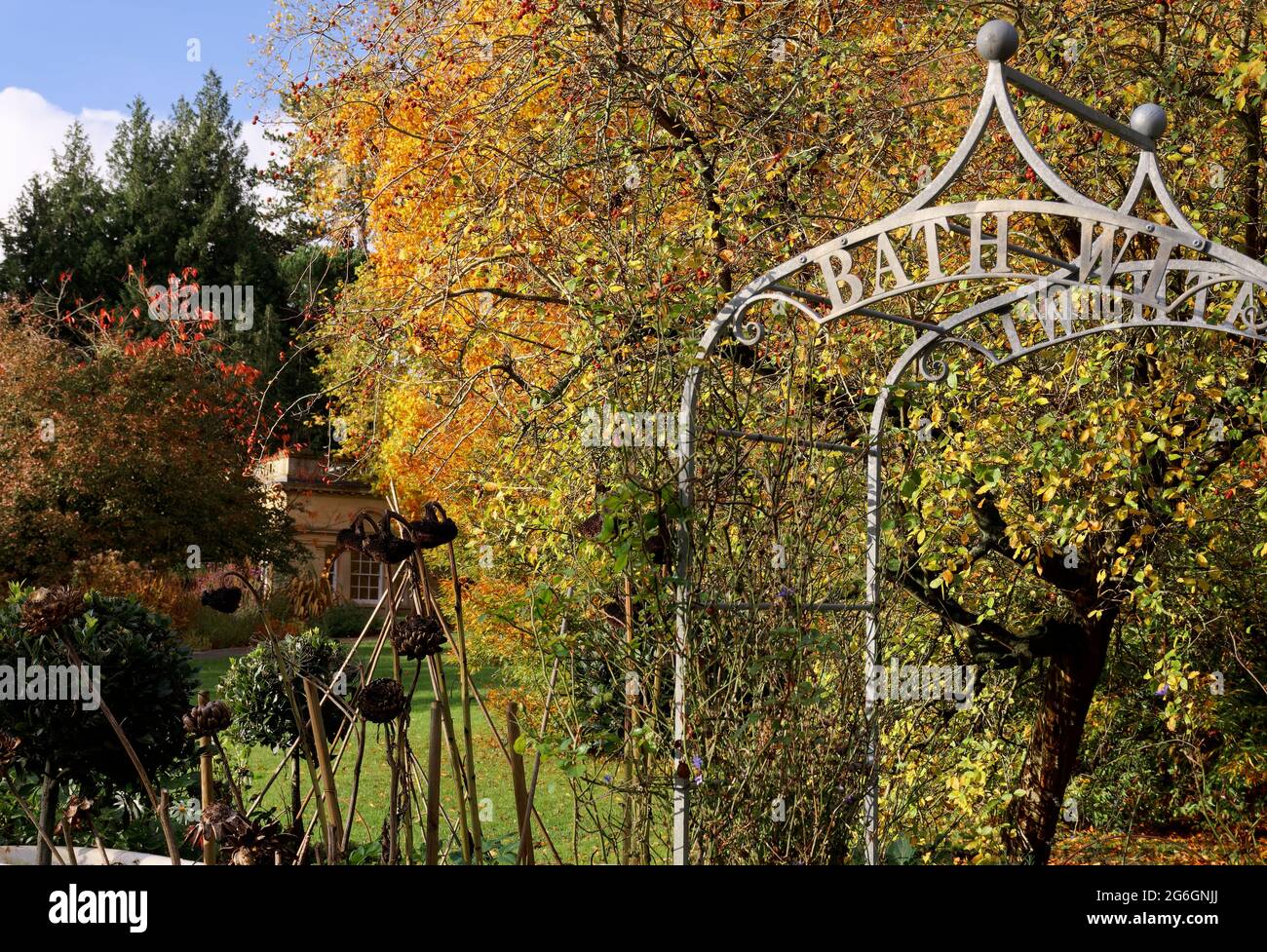 autumnal in bath botanical gardens Stock Photo - Alamy