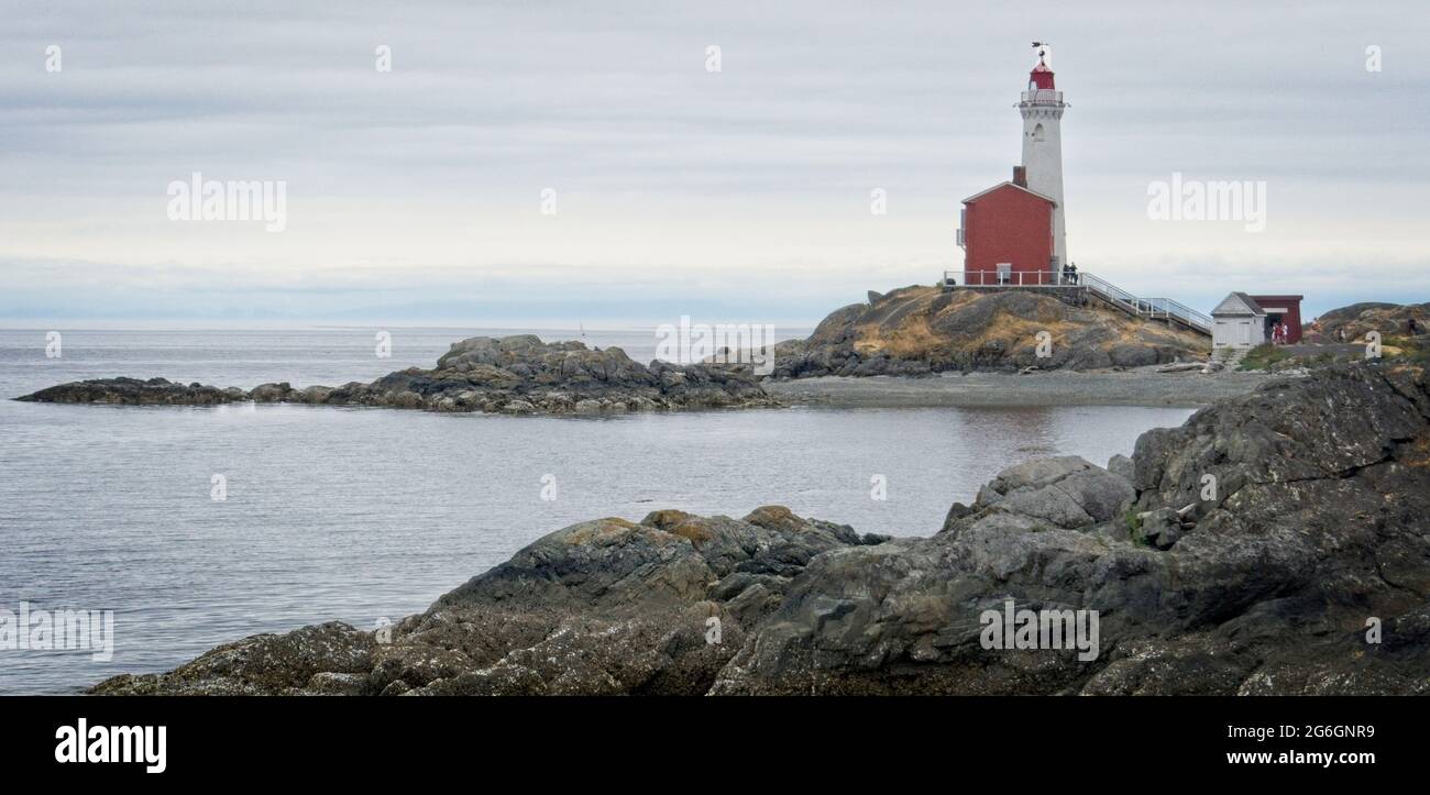Fisgard Lighthouse Victoria BC Stock Photo