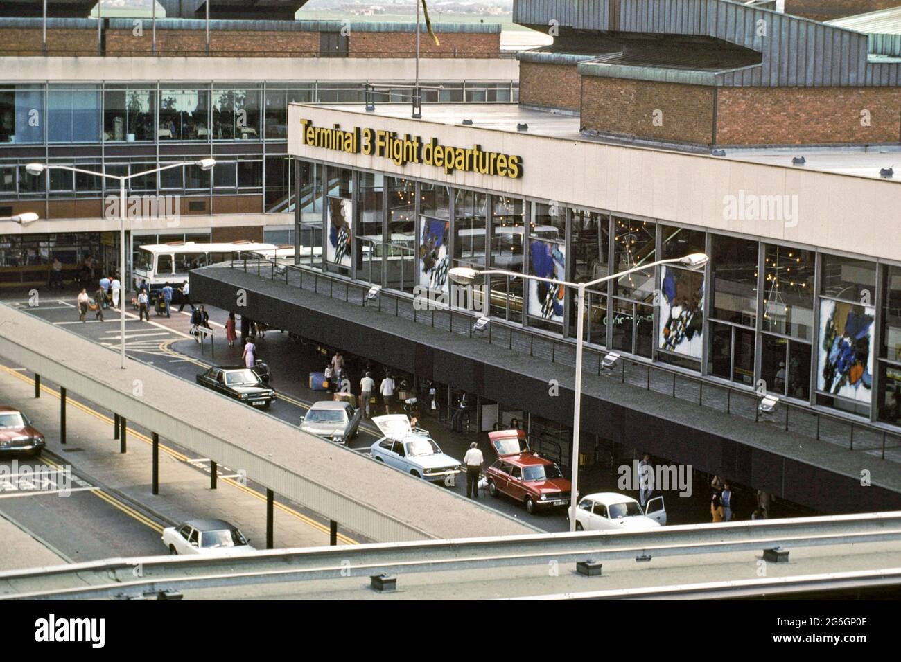 Terminal 3 departures at Heathrow airport in 1980 Stock Photo Alamy