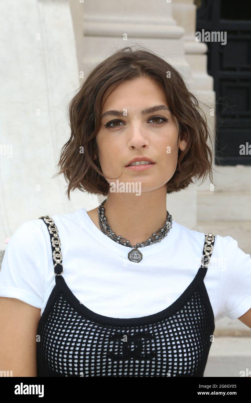 Alma Jodorowsky during the Chanel Haute Couture fashion show as part of the  Paris Fashion Week