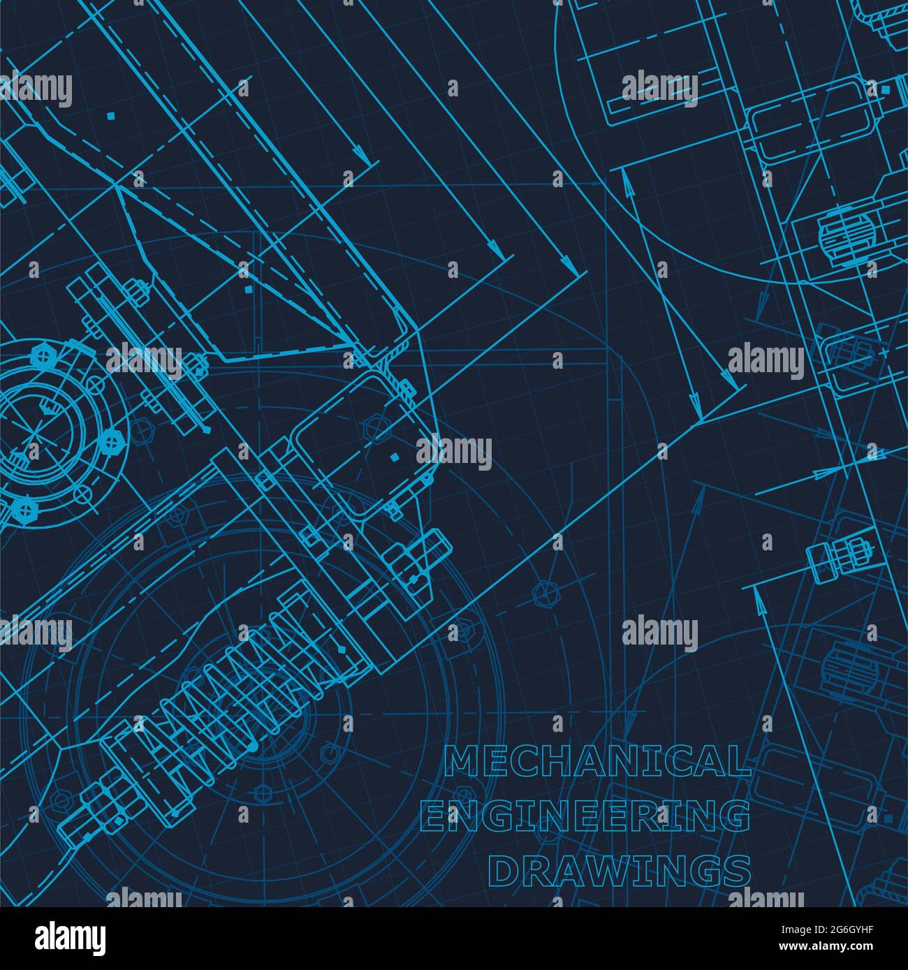 Blueprint. Technical cyberspace, Scheme plan outline Corporate Identity Stock Vector