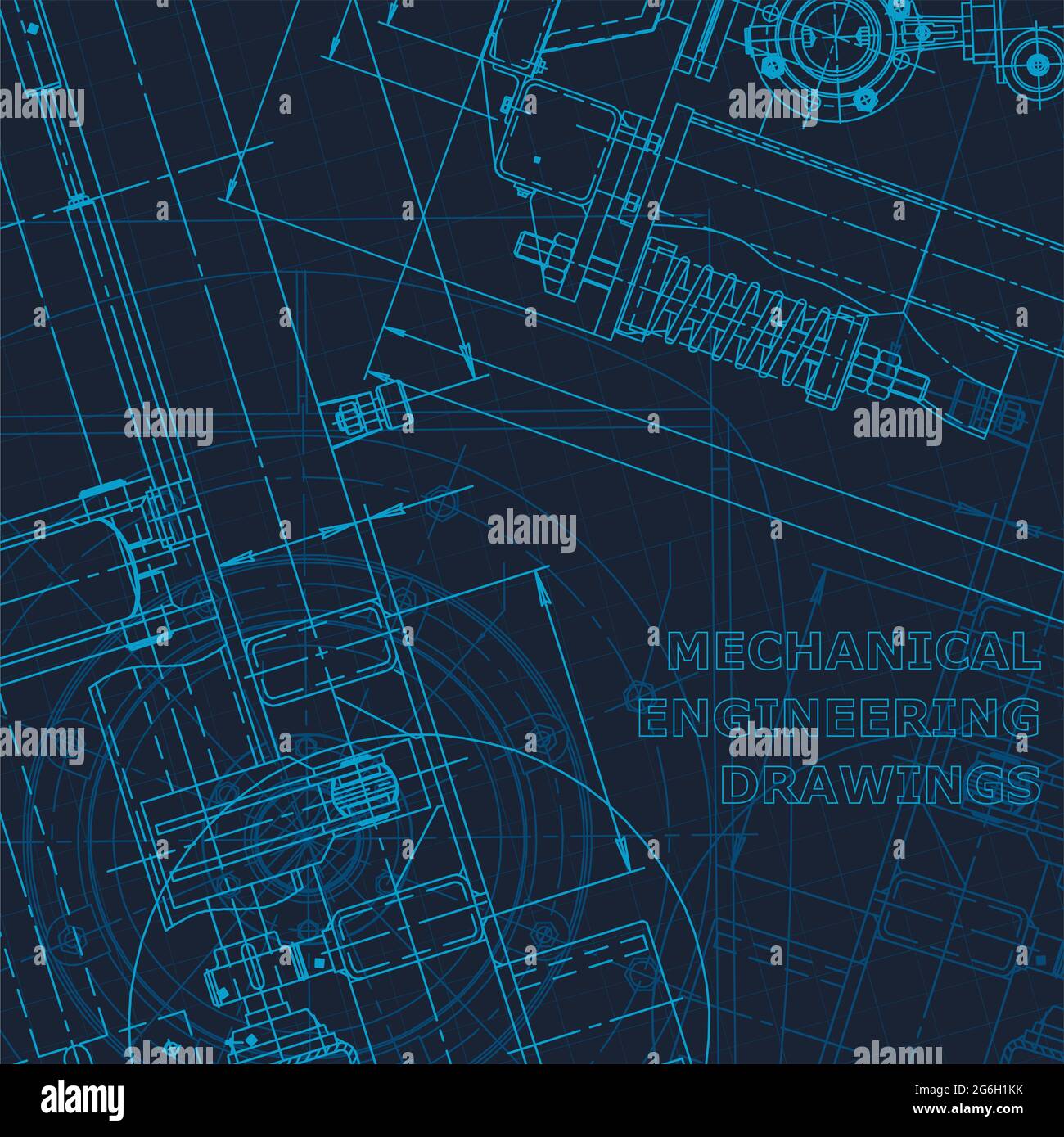 Technical cyberspace. Corporate Identity. Blueprint. Vector engineering drawings Technical background Stock Vector