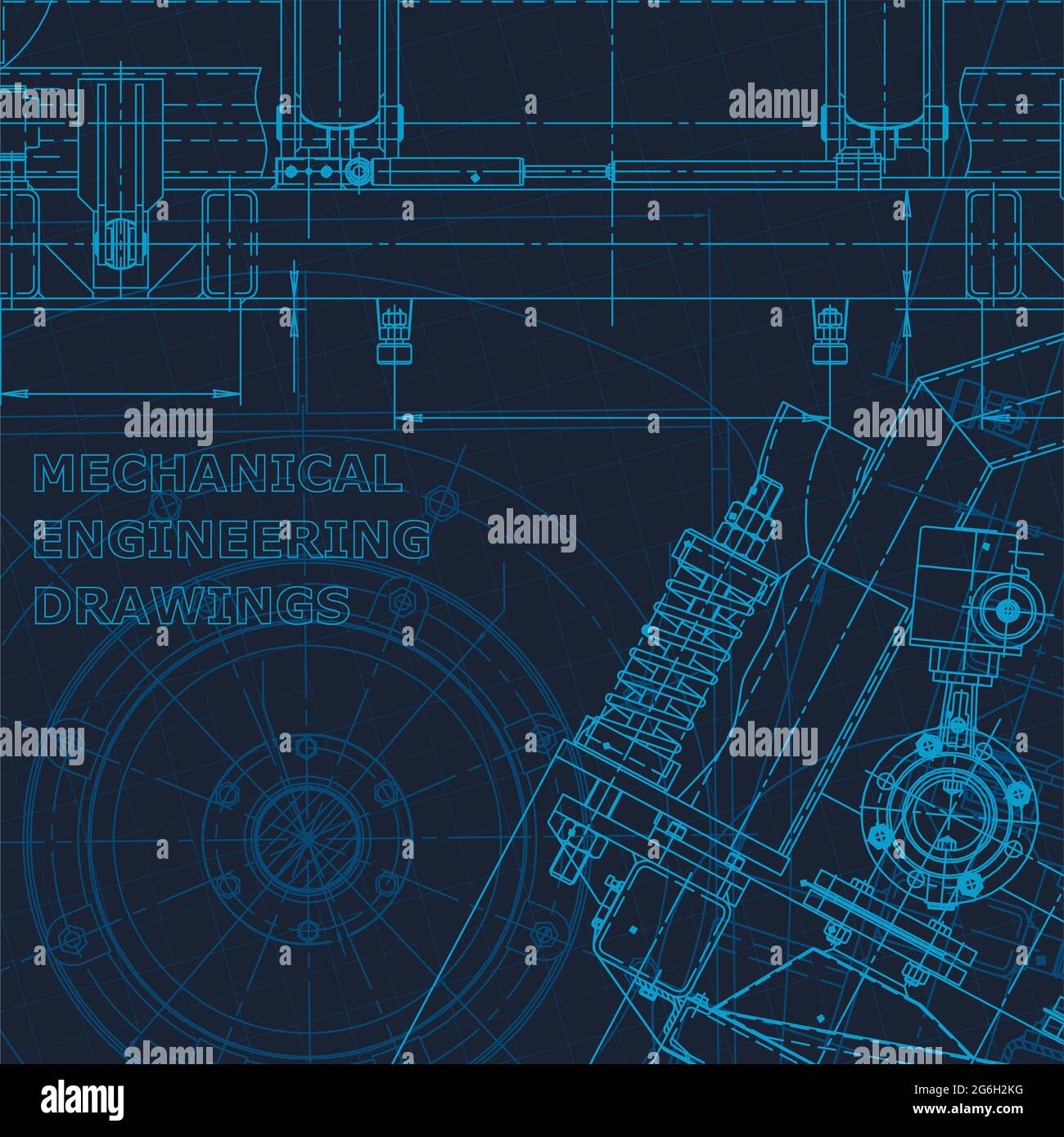 Technical cyberspace, Corporate Identity. Computer aided design systems. Blueprint, diagram plan Stock Vector