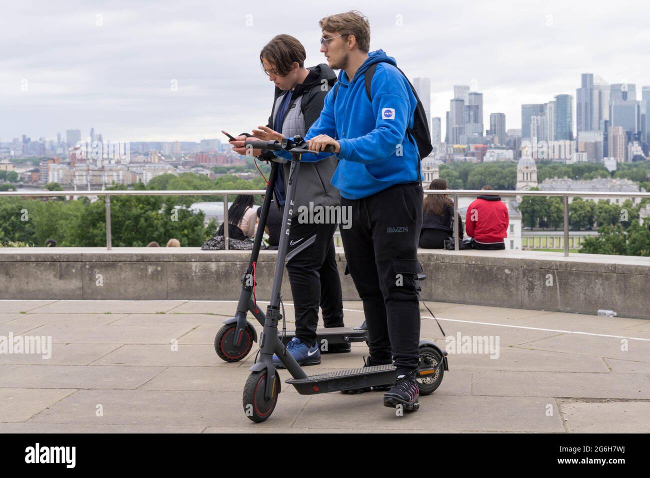 Pure electric scooter hi-res stock photography and images - Alamy