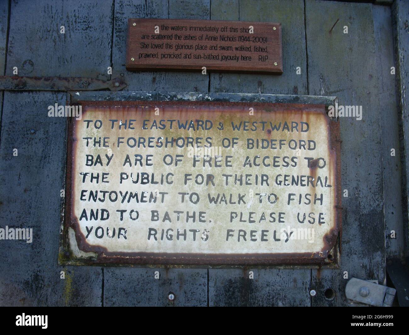 Please use your rights freely. Buck's Mills. South west coast path. North Devon. West country. England. UK Stock Photo