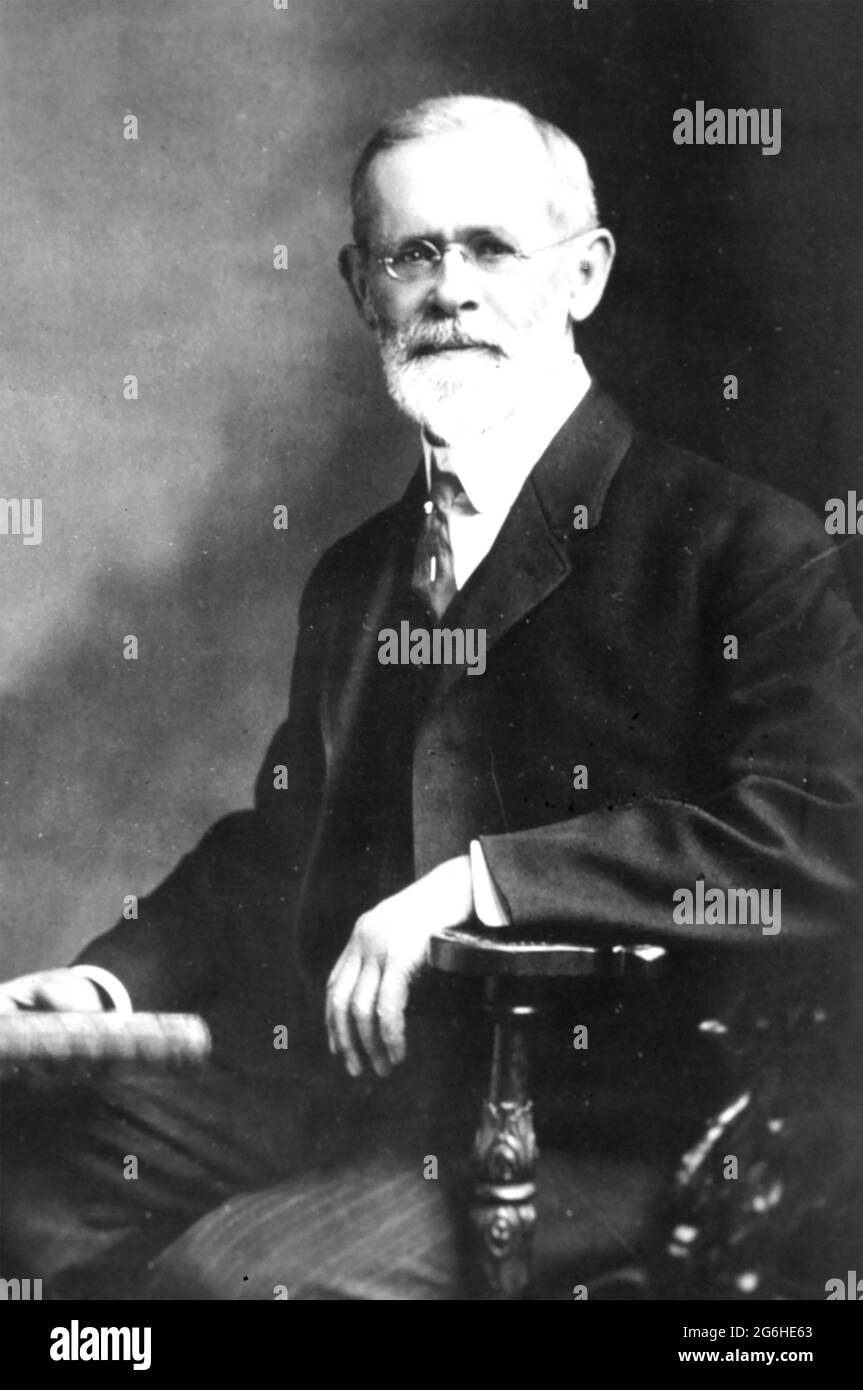 CLEVELAND ABBE (1838-1916) American meteorologist  and advocate of time zones Stock Photo